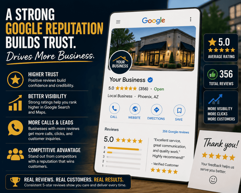 strong google reputation